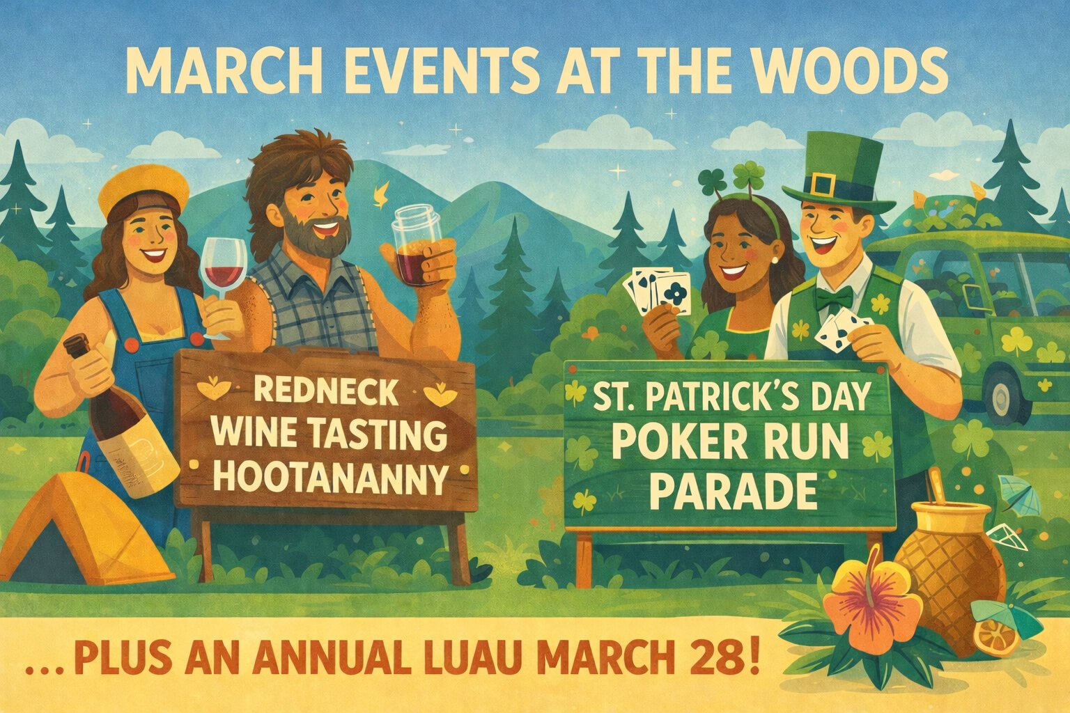March events at the Woods March events at the Woods