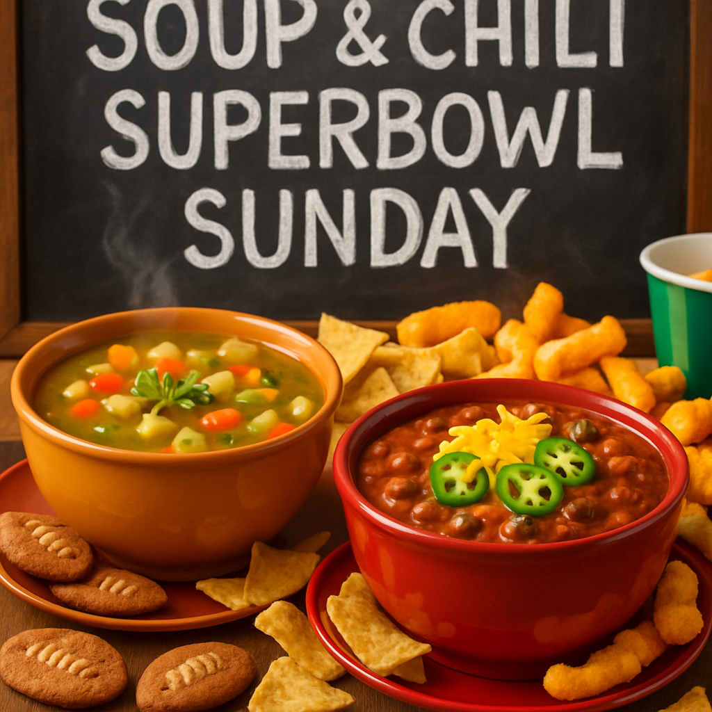 Soup and Chili Superbowl Sunday Soup and Chili Superbowl Sunday